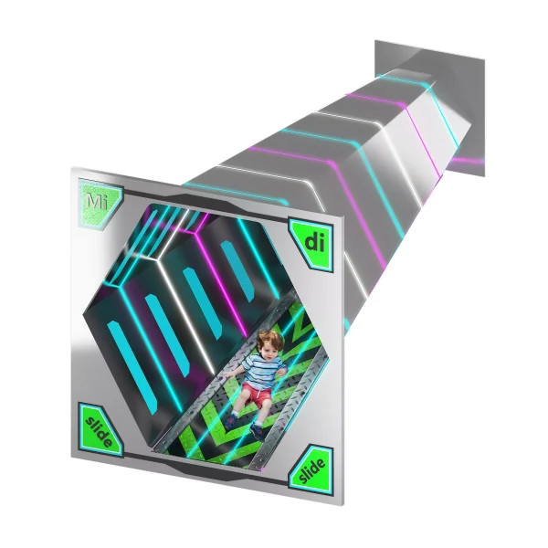 Children Hexagonal Slide Big Trumpet Slide Led Slide - Image 5
