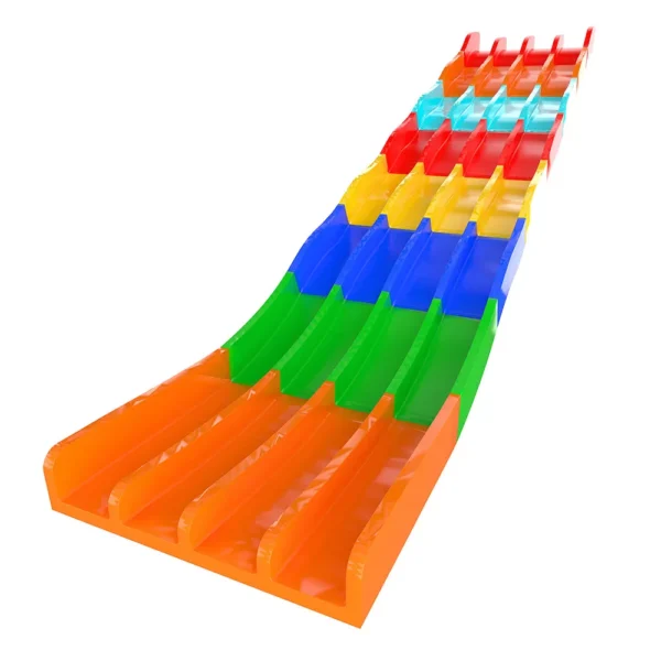 Theme Park Slide Rainbow Slide Custom Slide Wave Slide Ocean Wave Slide